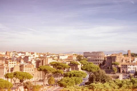 View over Rome Stock Photos