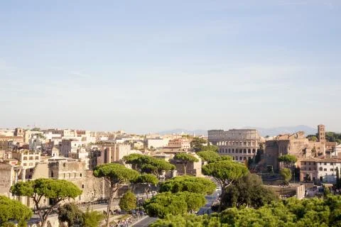 View over Rome Stock Photos