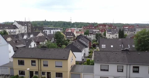 View over the roofs I Stock Footage 262413586