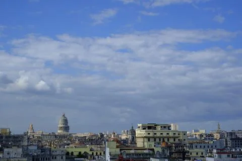 View over rooftops Havana Stock Photos