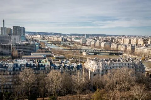 View over the rooftops of Paris Stockfoto's