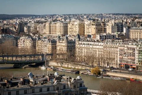 View over the rooftops of Paris Stock Photos