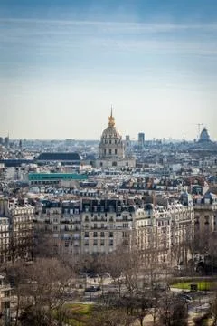 View over the rooftops of Paris Foto stock