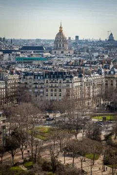 View over the rooftops of Paris Foto stock