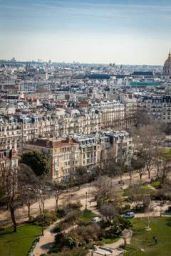 View over the rooftops of Paris 库存照片