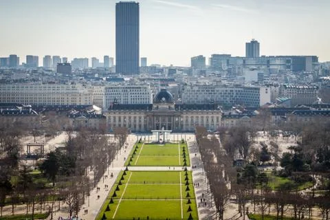 View over the rooftops of Paris Foto stock