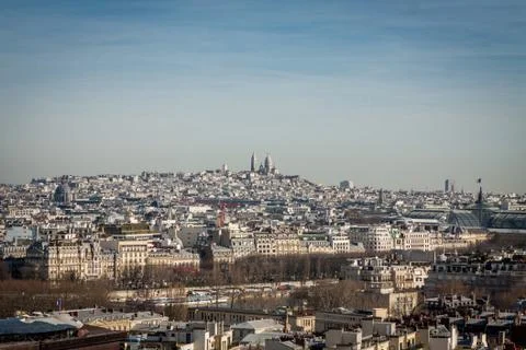 View over the rooftops of Paris Stock Photos