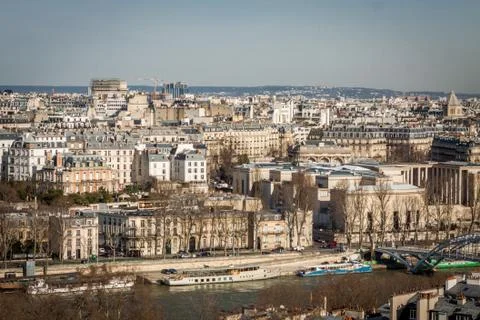 View over the rooftops of Paris Foto stock