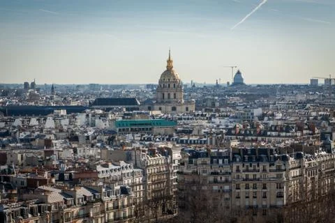 View over the rooftops of Paris Stock Photos
