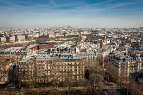View over the rooftops of Paris Stock Photos