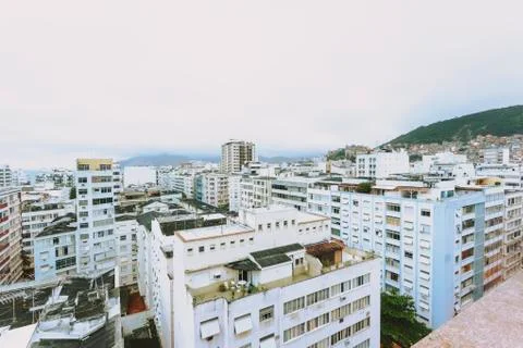 View over rooftops in rio de janero Stock Photos