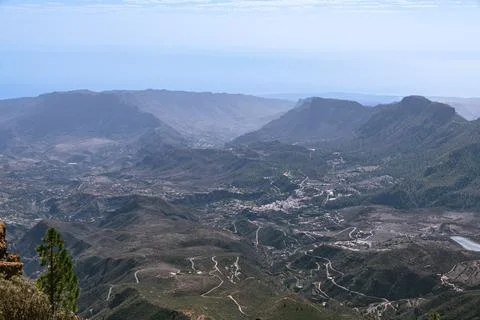 View Over San Bartolome De Tirajana Stock Photos