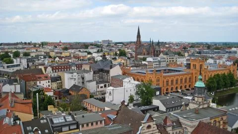 View over schwerin Stock Photos