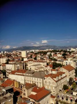 View over Split in Croatia 30.7.2015 Stock Photos