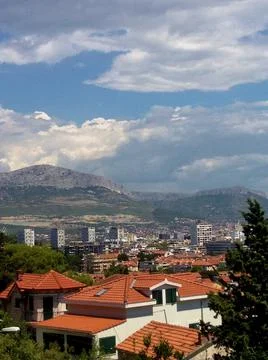 View over Split in Croatia 30.7.2015 Stock Photos