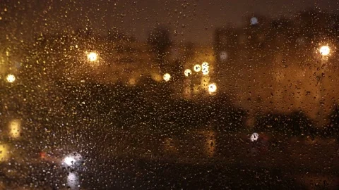 View over the storm in a winter night in the city Stock Footage 228877335