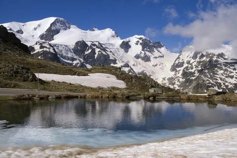 View over the Sustenpass Stock Photos