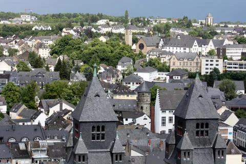 View over the town Stock Photos