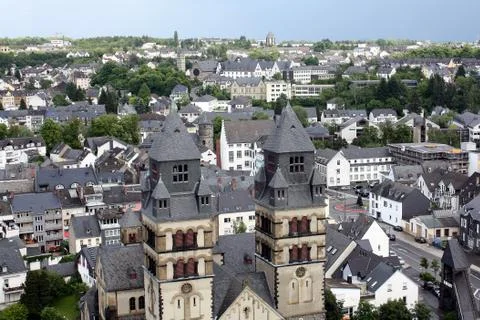 View over the town Stock Photos