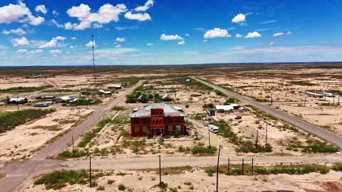View Over Toyah Texas Stock Footage 316488311