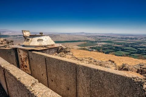 View over trench Stock Photos