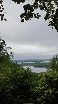 View over the valley from Torc waterfall Stock Photos