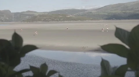 View overlooking estuary north wales Stock Footage 68709657