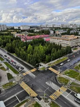 View overlooking the town Stock Photos