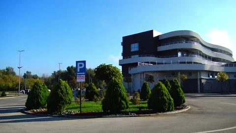 A view Ozren Thermal Baths in Petrovo, Bosnia and Herzegovina. Stock Footage 219563773