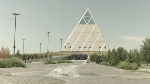 View of Palace of Peace and Reconciliation Video stock 59557966