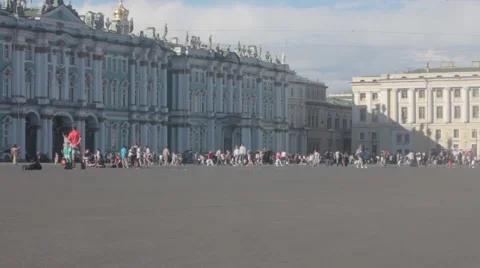 View of the Palace Square 스톡 동영상 53023460