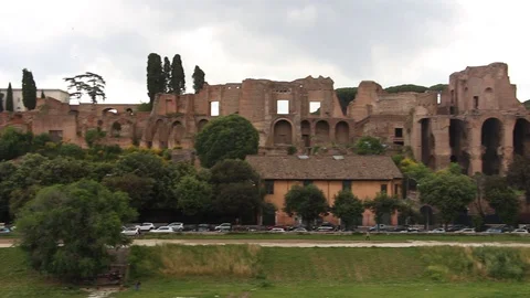 View of the Palatine hill Stock Footage 124665306