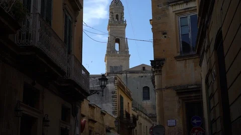 View of the Palazzo Palmieri Stock Footage 112353737