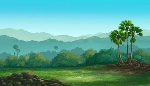 View Palmyra palm Stock Illustration