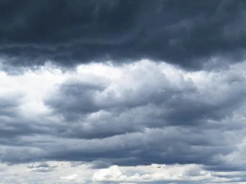 View at Panorama of Dark Storm Clouds on the Sky Stock Photos