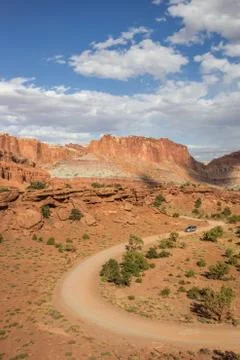 View from Panorama point in Capitol Reef National Park Foto stock