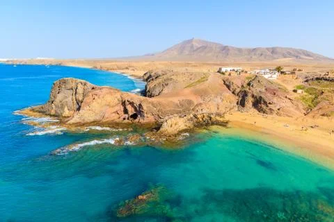 View of Papagayo beach Foto stock