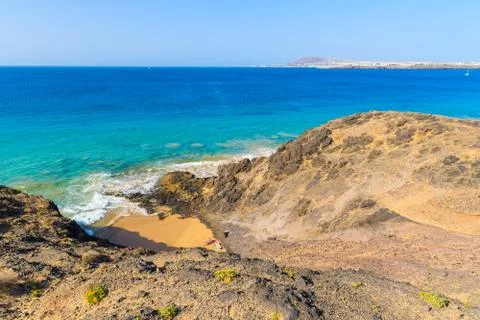 View of Papagayo beach Foto stock