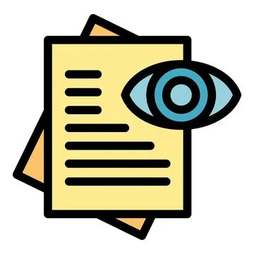 View paper icon vector flat Illustrazione stock