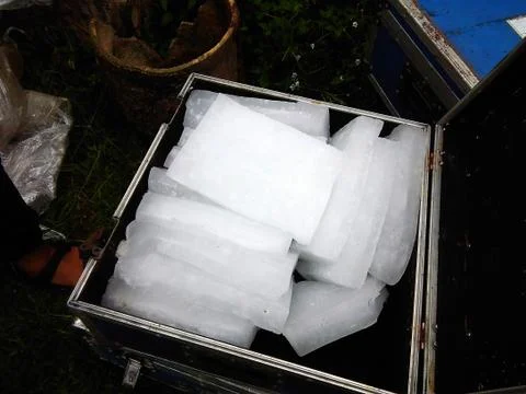 View of paraffin wax inside a box - image Stock Photos