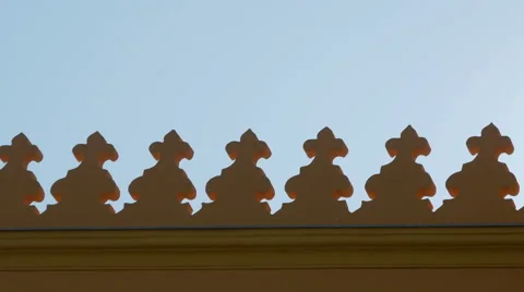 View of the parapet on top of Central Highschool in Mostar 스톡 동영상 59435070