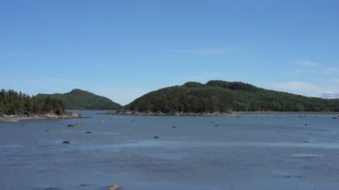 View of Parc  Du Bic in Canada Stock Footage 143166040