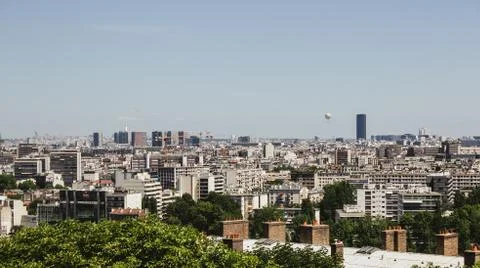 View of Paris from above Stock Photos