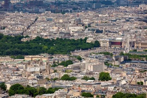 View of Paris from above. Foto stock