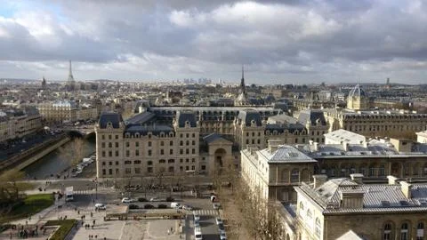 View of Paris from above Stock Photos