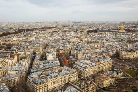 View of Paris city from Eiffel Tower Fotos Stock