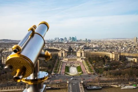 View of Paris city from Eiffel Tower Fotos Stock