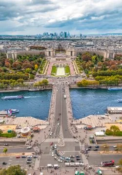 View of paris from the eiffel tower. Stock Photos