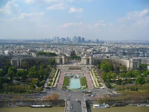 View of Paris from Eiffel Tower Stock Photos