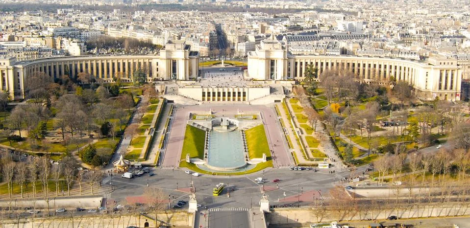 View of Paris from Eiffel Tower Stock Photos